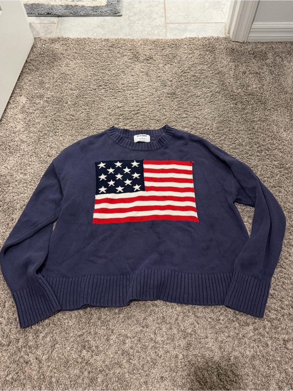 Old Navy American flag sweater